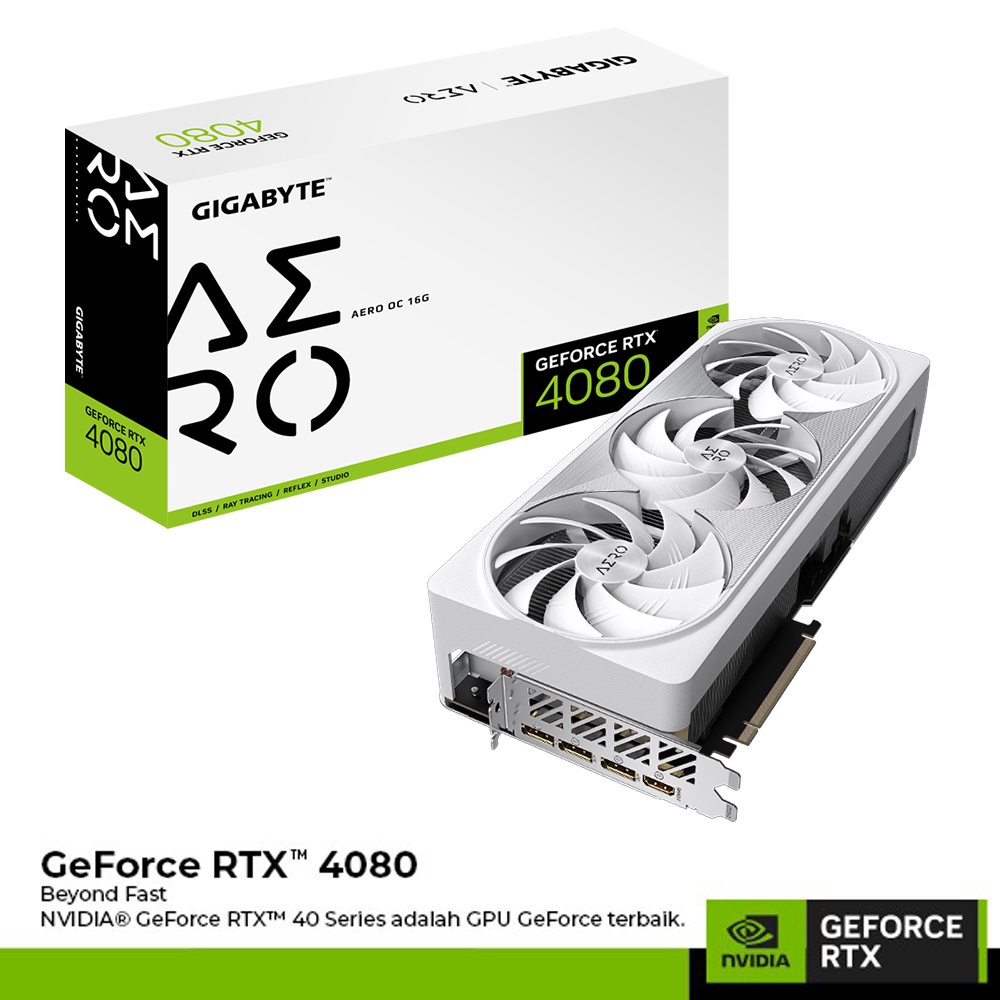 VGA GIGABYTE GEFORCE RTX 4080 16GB AERO OC | RTX4080 16GB GDDR6X