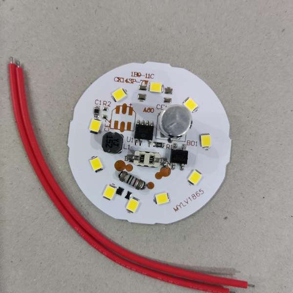 LED PCB 7W Putih | 7 watt AC 220 V Modul Spare part Lampu Bohlam