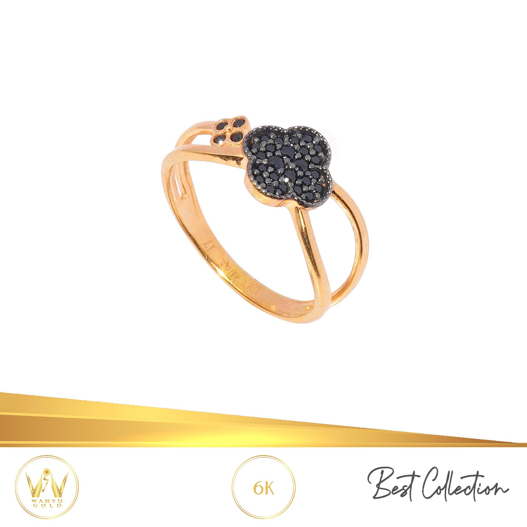 CINCIN EMAS MAS 6K PERHIASAN AKSESORIS WANITA EMAS WAHYU REDJO CC26AP6