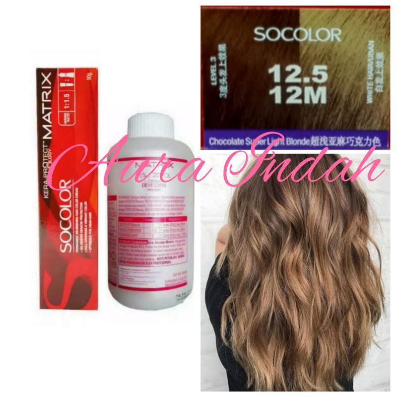 MATRIX SOCOLOR NO. 12.5 / 12M CHOCOLATE SUPER LIGHT BLONDE DAN OXYDANT 135ML