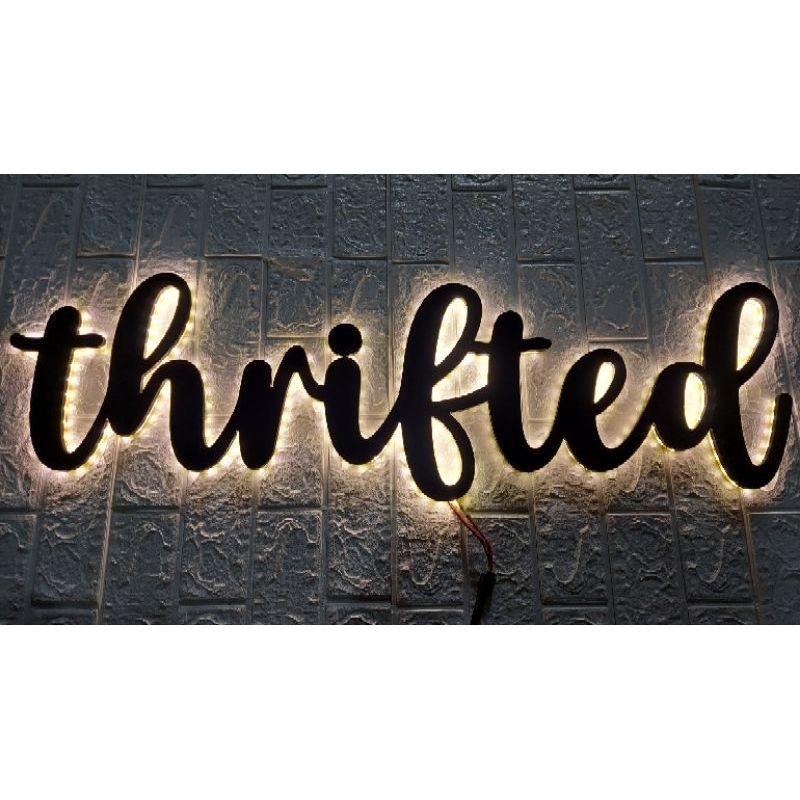 Custom Huruf Timbul Led  Nama, Nama Toko