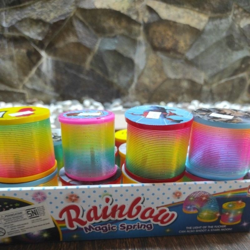 Mainan Anak Rainbow Spring Slinky Multicolor