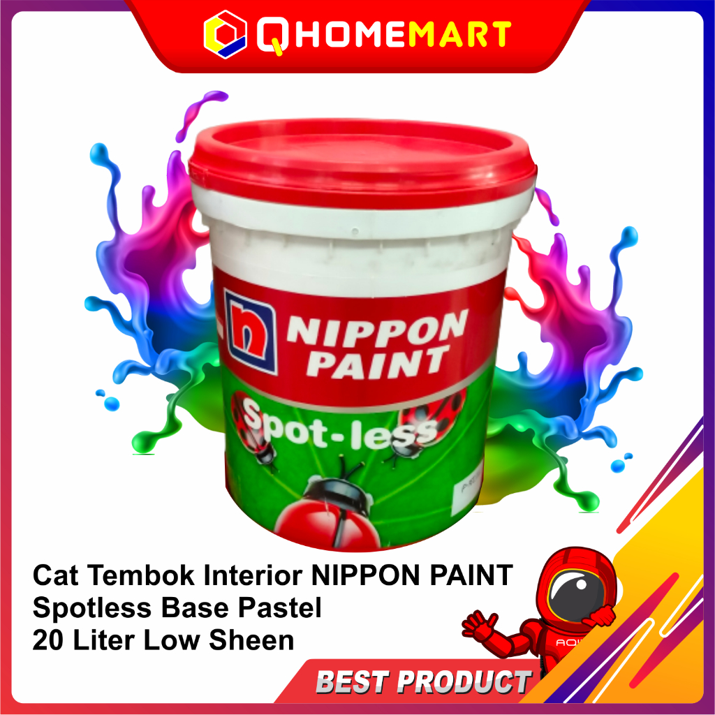 Cat Tembok Interior NIPPON PAINT Spotless Base Pastel 20 Liter Low Sheen