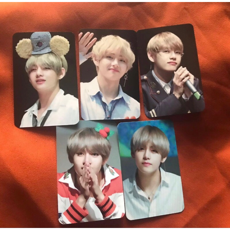 photocard/pc (set) taehyung-v bts 'fansite'