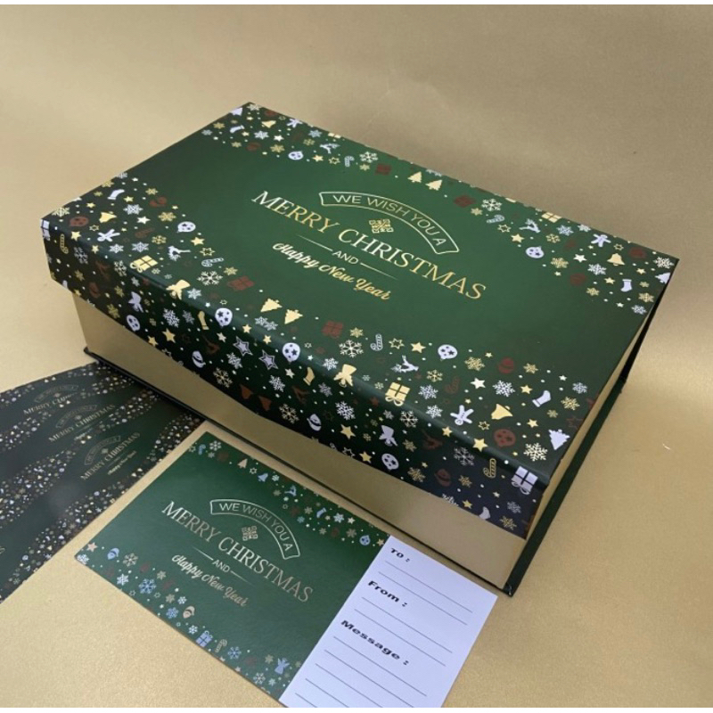 Hardbox Kue Kering / Box Kue Kering Natal / Box Isi 3 Untuk Toples 350Gr Natal / Box Hampers Kue