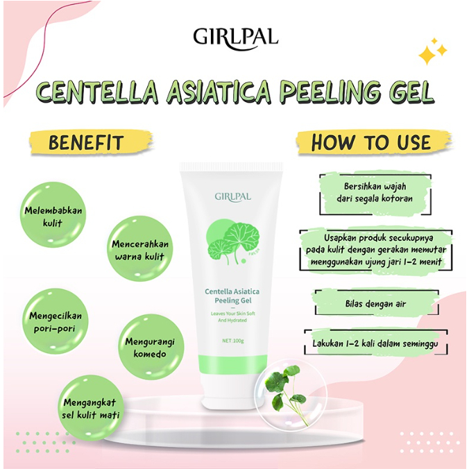 GIRLPAL Peeling Gel  | Peel Off Mask | Aloe Vera Gel | Eksfoliasi Wajah