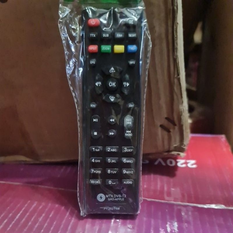 REMOTE SET TOP BOX DVB-T2 MATRIX APPLE BURGER