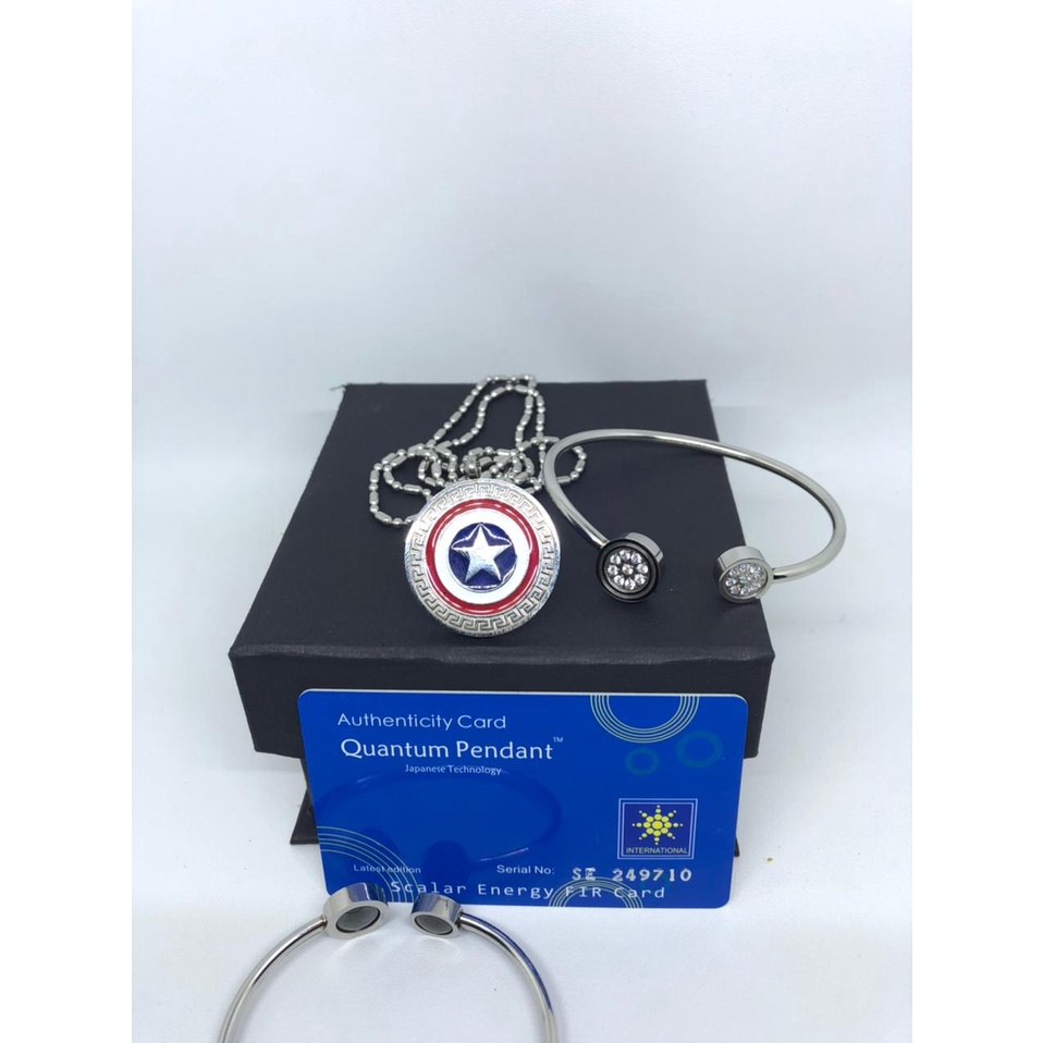 Kalung Terapi Kesehatan Obat Segala Penyakit - Set Kalung Gelang Kesehatan - Gelang Bulan Bintang - 