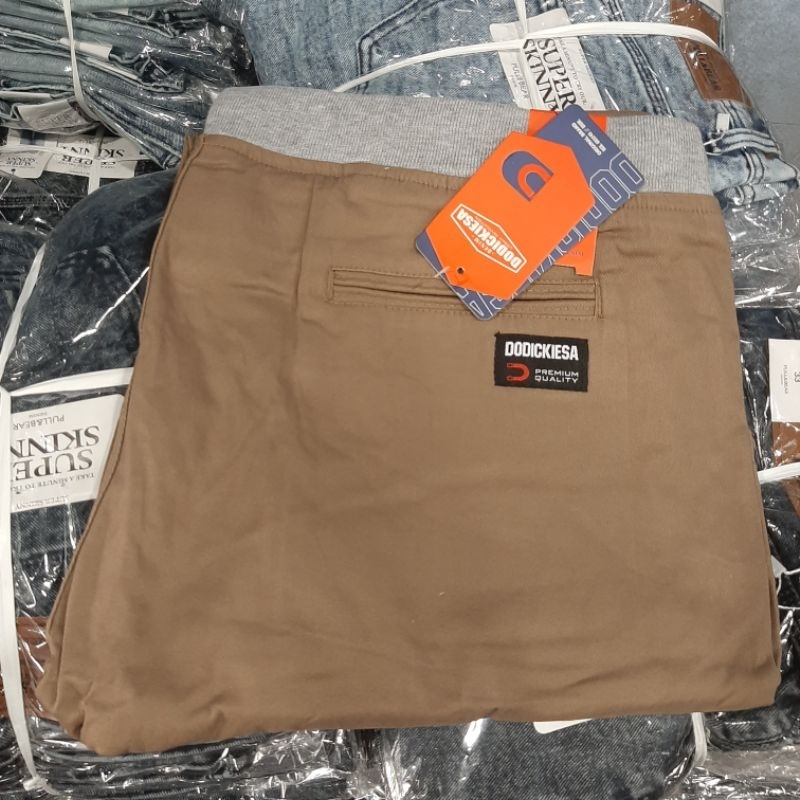 celana jumbo pria chinos pinggang kolor pria chinos jumbo