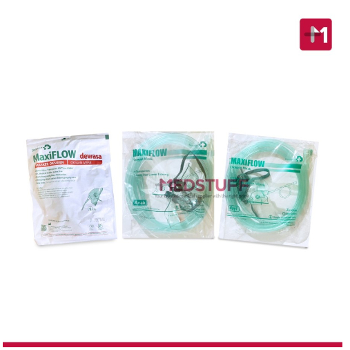 Maxiflow Masker Oksigen Onemed Simple Face Mask Oxygen Mask