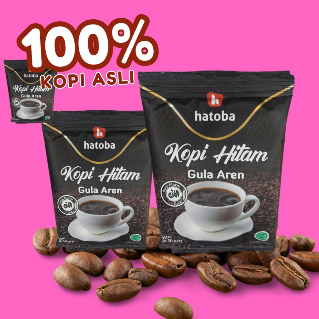 

100% Kopi Murni, Kopi Gula Aren Siap Seduh Kopi Enak Elegan Hatoba