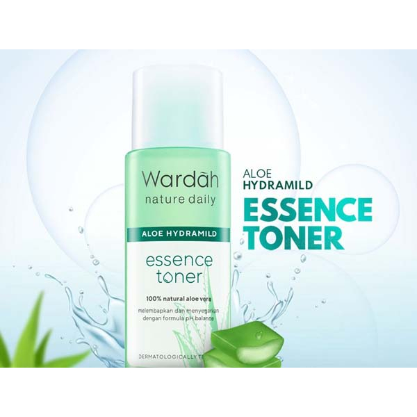 WARDAH Nature Daily Aloe Hydramild | Essence Toner | Multi Gel Face Wash Moisturizer Cream Serum Hand_Cerianti