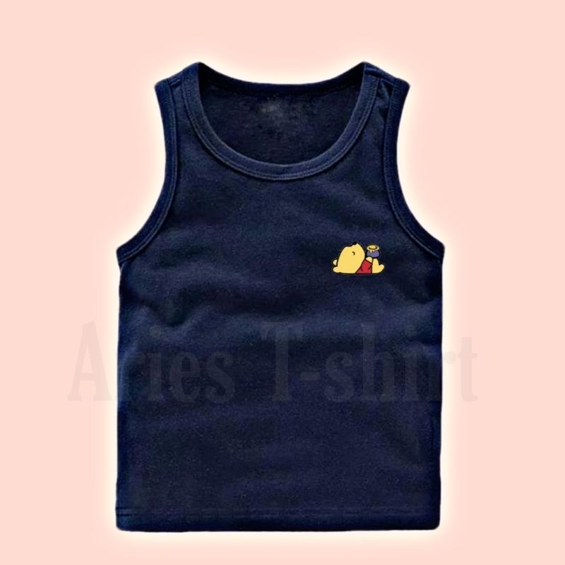 Kaos Singlet Anak Winni Pooh Singlet Anak Usia 2-10 Tahun