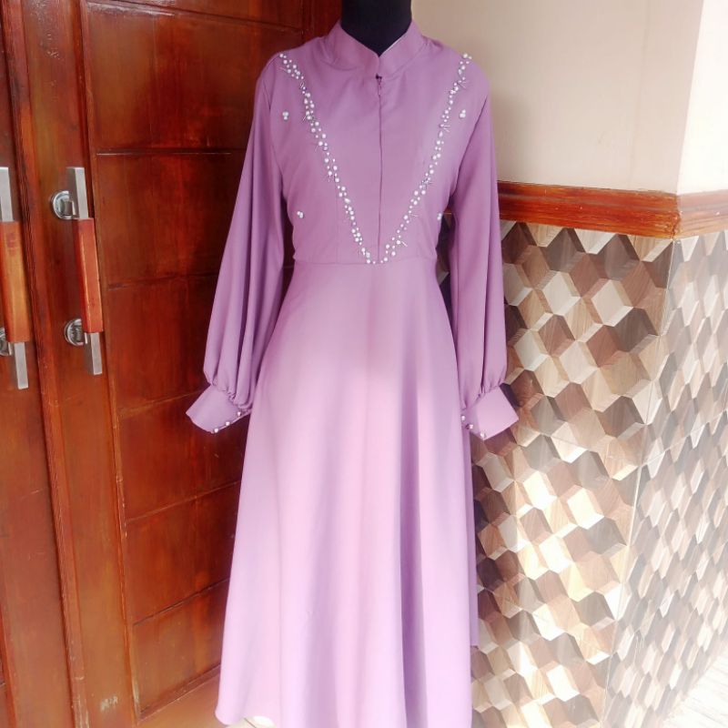 gaun terbaru wanita busui gamis busui dress busui bisa request ukuran