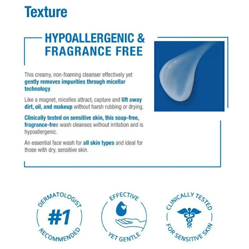 Cetaphil Gentle Skin Cleanser 500ML Cethapil Facial Wash Mild Pembersih Wajah Untuk Semua Jenis Kulit [100% ORI]