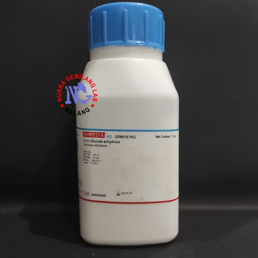 

D-(+)-Glucose anhydrous Himedia GRM016-1KG (Dextrose anhydrous) Glukosa