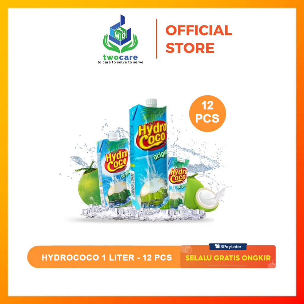 

Hydro Coco Original 1 liter Air Kelapa Hydrococo 1 Dus Isi 12 PCS