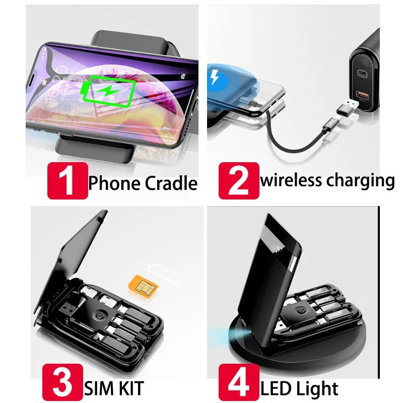 Wirelless Charger Phones Multi-Functional Box 15W Mediatech  669284