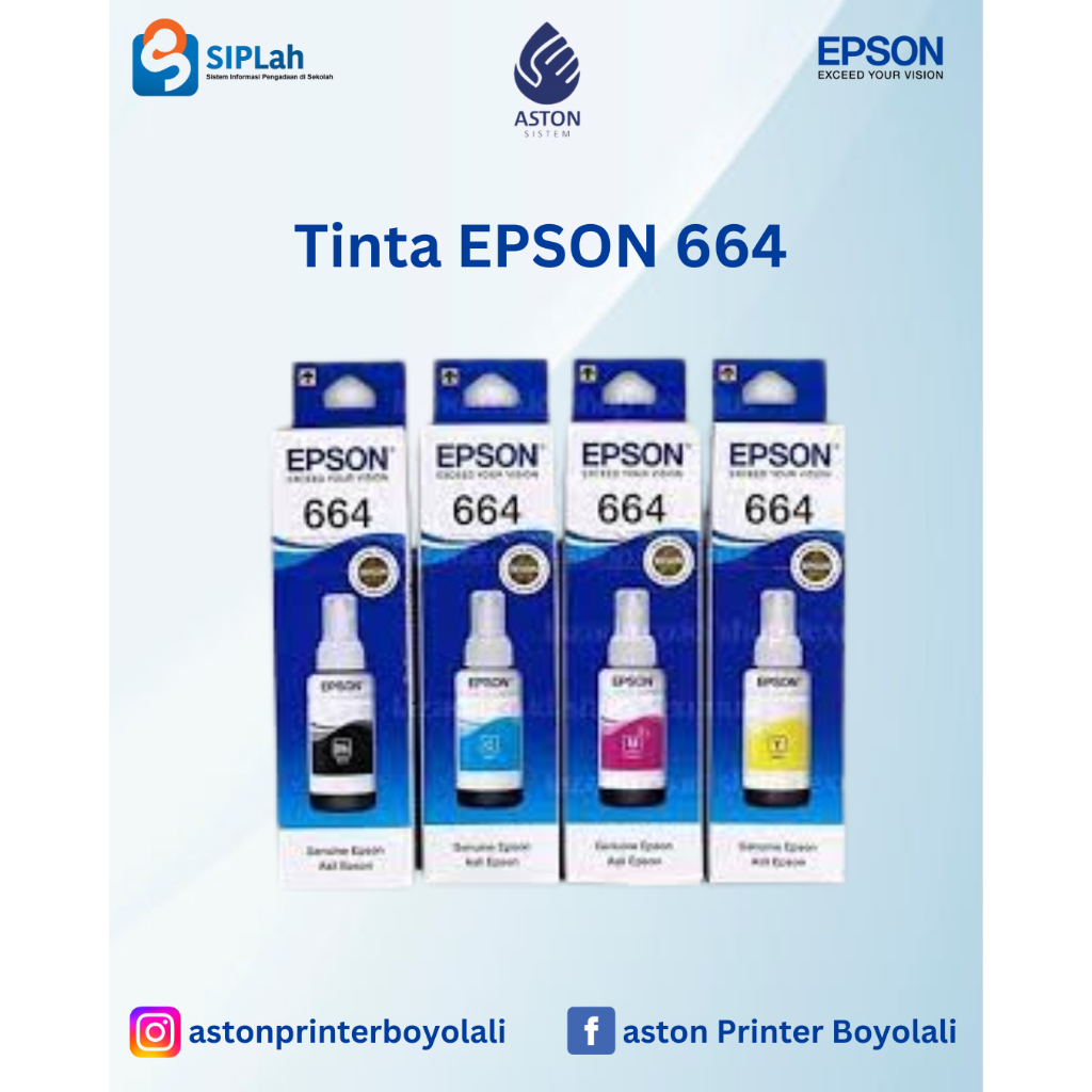 Tinta Epson 664 Original Tinta Printer