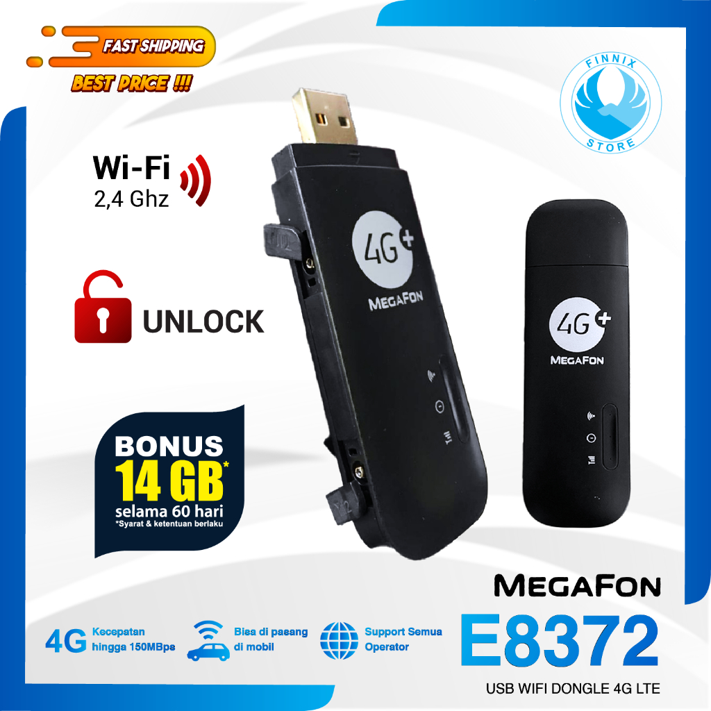 Modem Mifi USB Megafon 8372 4G LTE Wingle Unlock All Operator