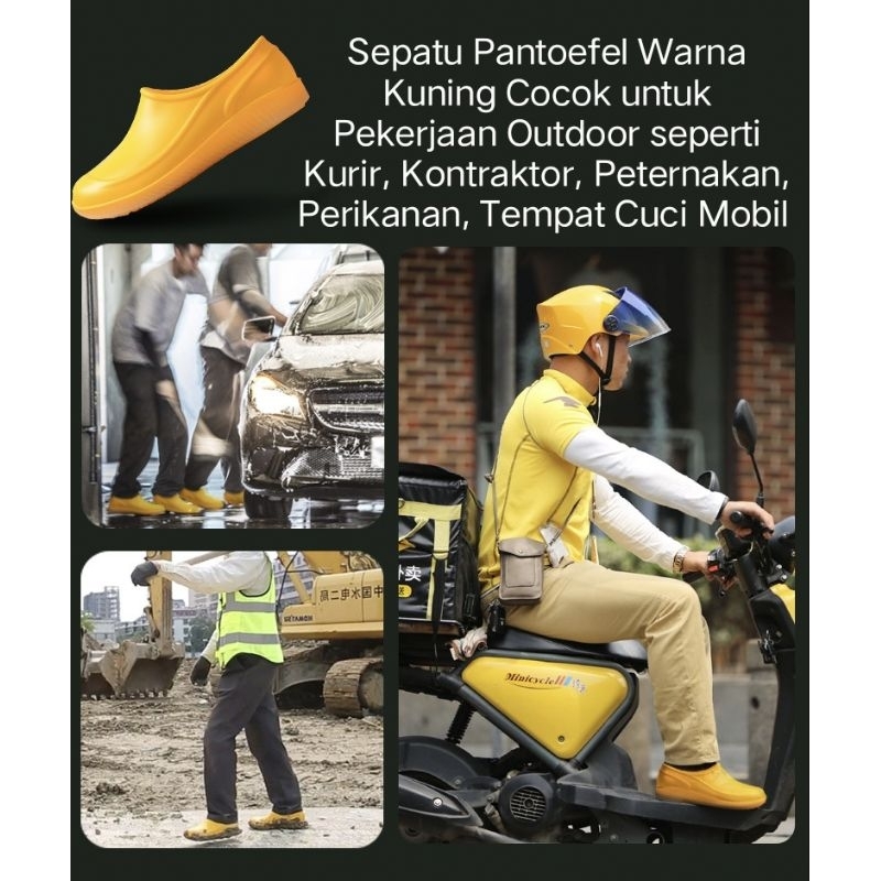 Sepatu Kerja Pantoefel Anti Air Sepatu Medis Sepatu Proyek SH1901