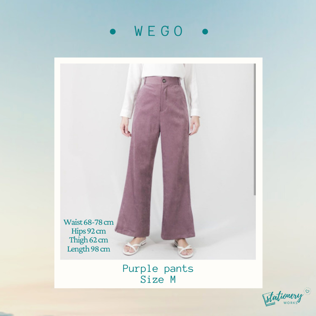 Wego - Purple Pants - Celana panjang wanita - Celana kerja