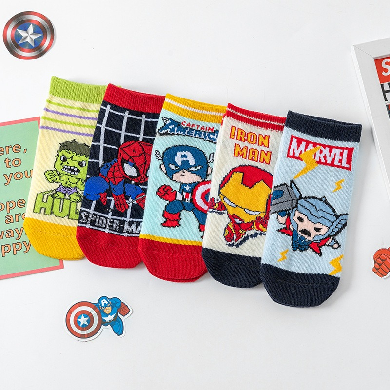 SC2001 Kaos Kaki Anak super Hero Anak TK SD PAUD Slip on Pendek untuk umur 1-10 tahun terlaris Dan termurah