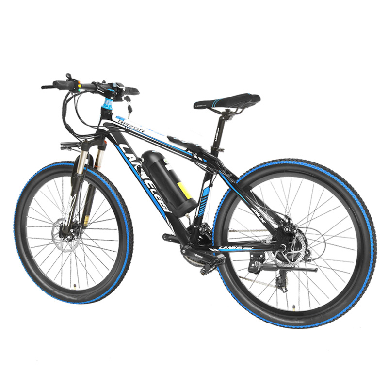 Lankeleisi Sepeda Listrik Gunung MTB 48V 10Ah - MX3.8 - Black/Blue