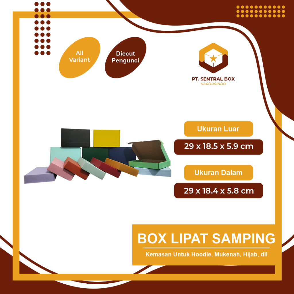 

Box DC LS (29 x 18,5 x 5,8 cm) - Kardus Packing Kado Gift Box Aesthetic / Custom Hampers Murah