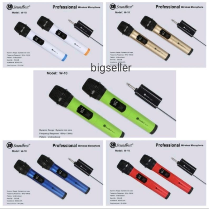 MIC WIRELESS SOUNDBEST W10 MIC WIRELESS SOUNDBEST W 10