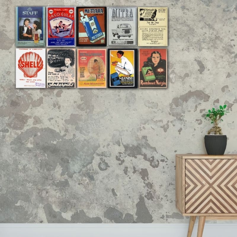 poster aesthetic / wall art poster iklan jadul vintage