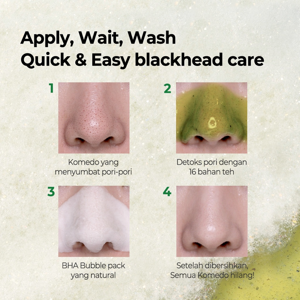 SOME BY MI Bye Bye Blackhead Green Tea Tox Bubble Mask Facial Cleanser 120g