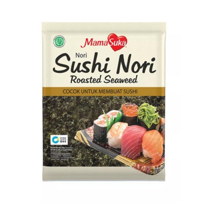 

Mamasuka Sushi Nori Roasted Sweaweed 20 gram (10 lembar)