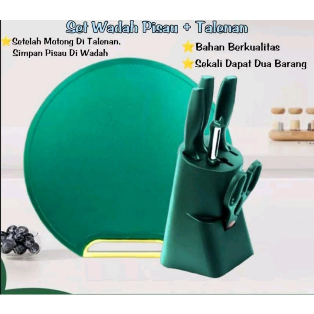 [ASS] Talenan BULAT  cutting board/multifungsi