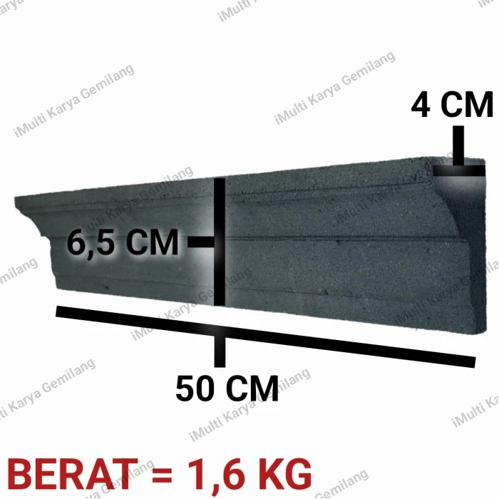 Lis/batu alam/Lis profil/Lis plafon/Lis dinding/Lis b-9 panjang 50cm