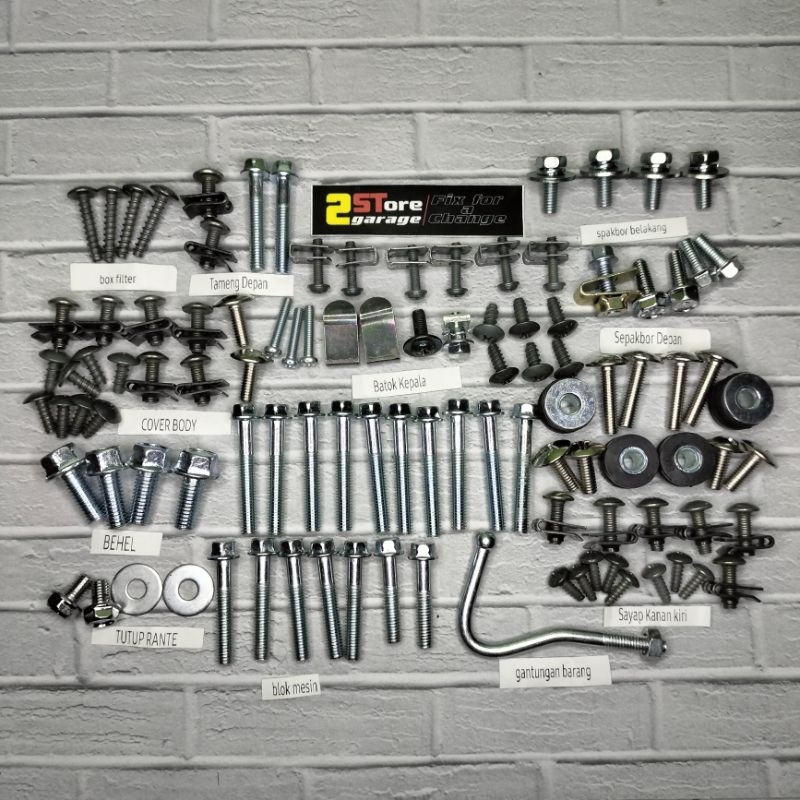 COD Baut Bodi Supra X 125 Full Set/Baut Baud Supra X 125 Batman Full Body