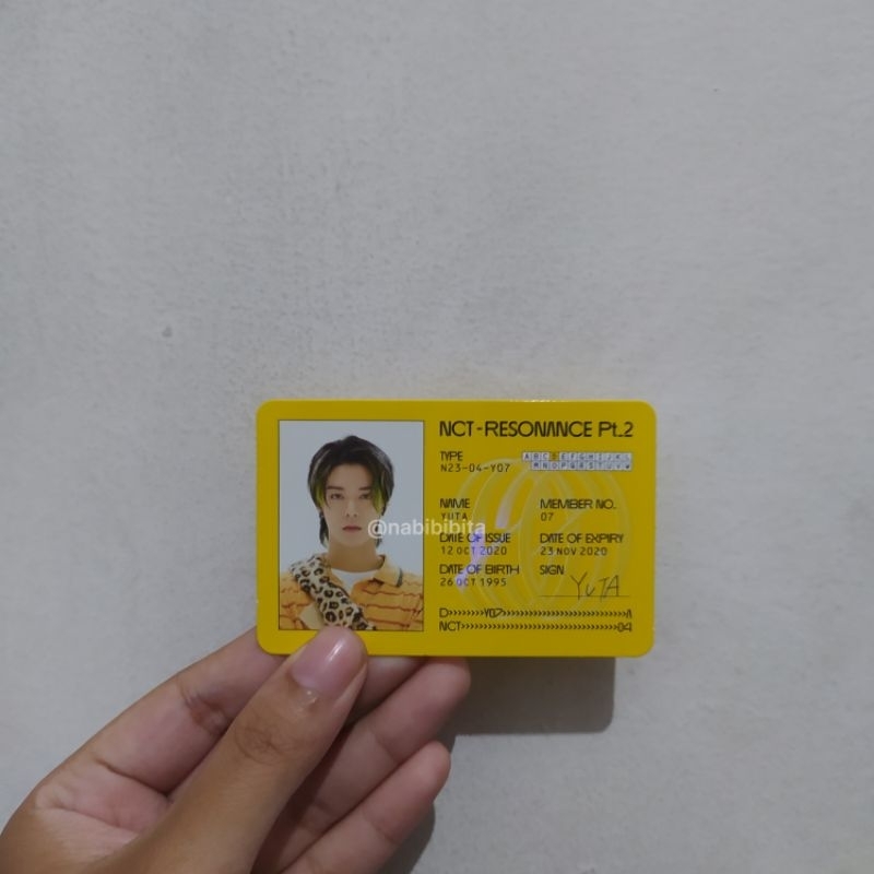 pc nct id card yuta resonance part 2