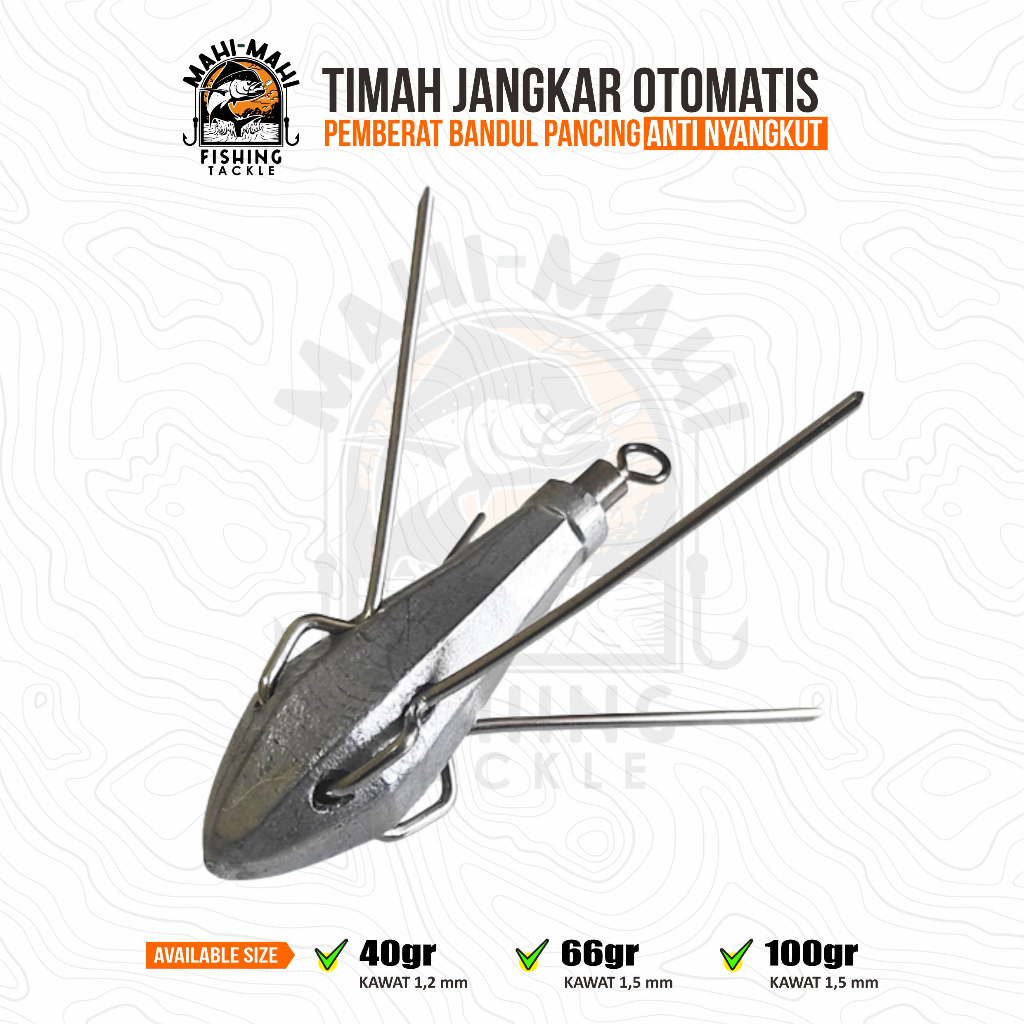 Timah Jangkar Otomatis Anti Nyangkut Pemberat Bandul Pancing