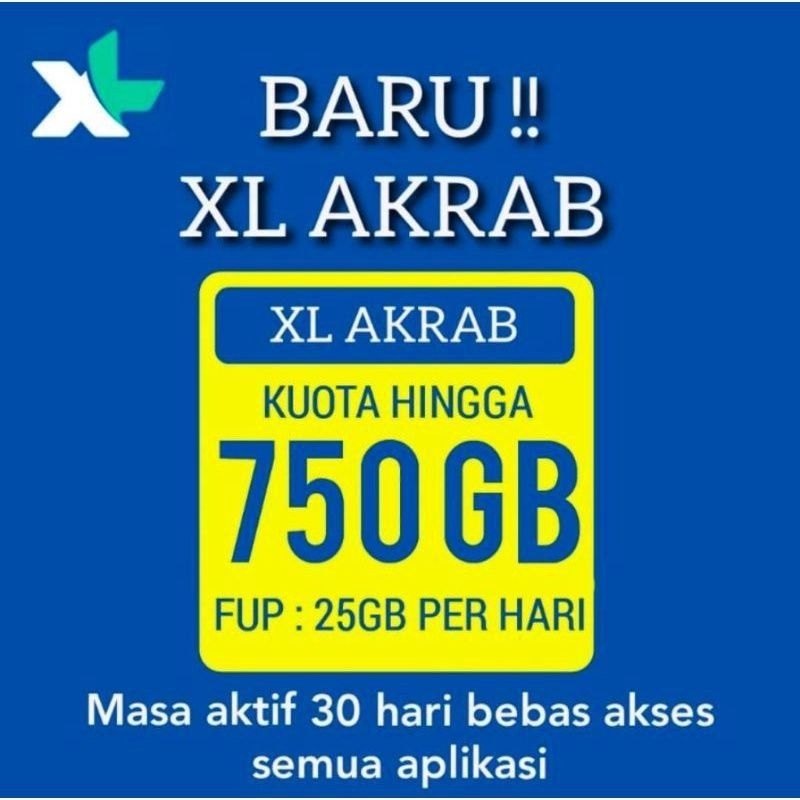 xl akrab baru 750 GB