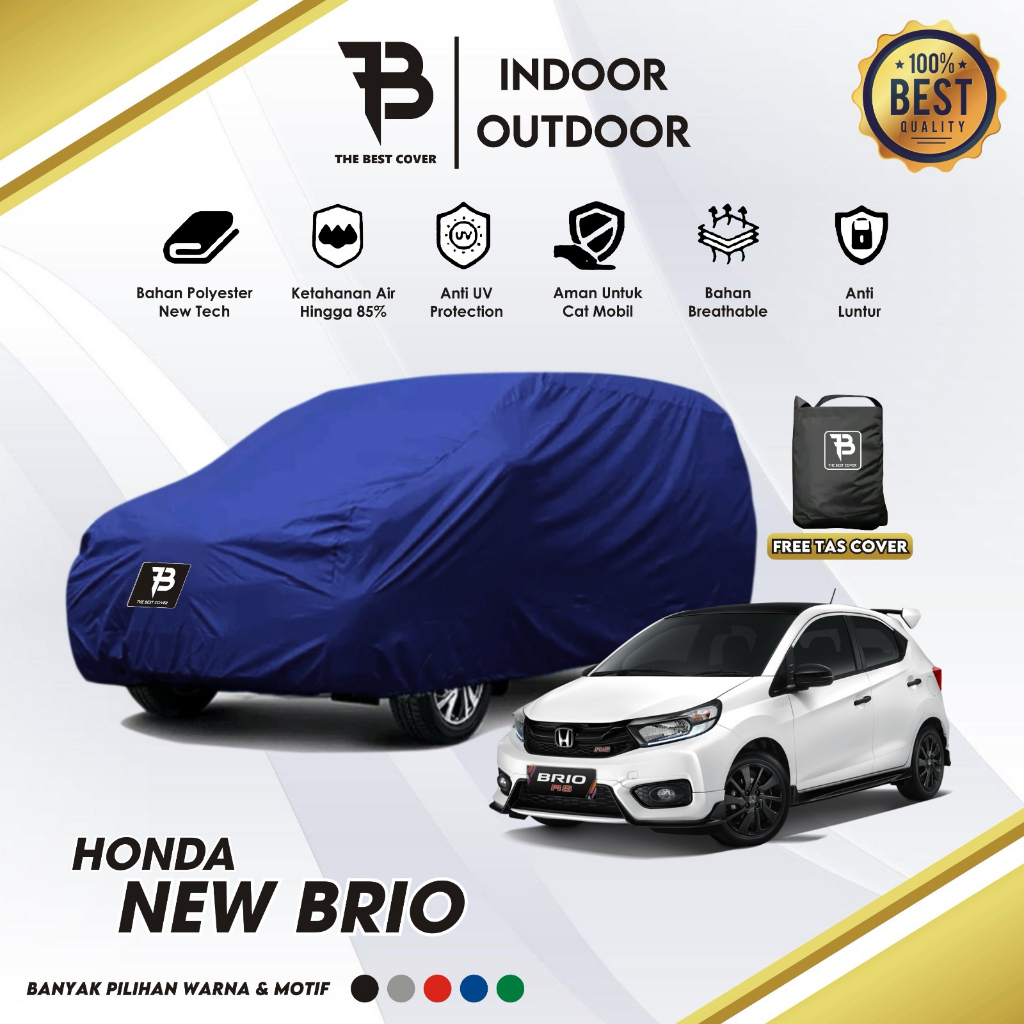Body Cover Sarung Mobil Brio RS Satya Selimut Mobil Honda Brio Outdoor