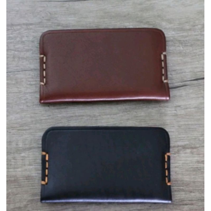 dompet kartu mini kulit sapi vegtan