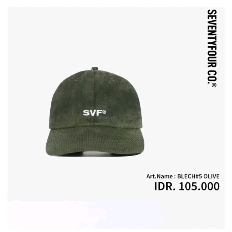 Topi distro polo cap original SEVENTYFOUR Bandung SF