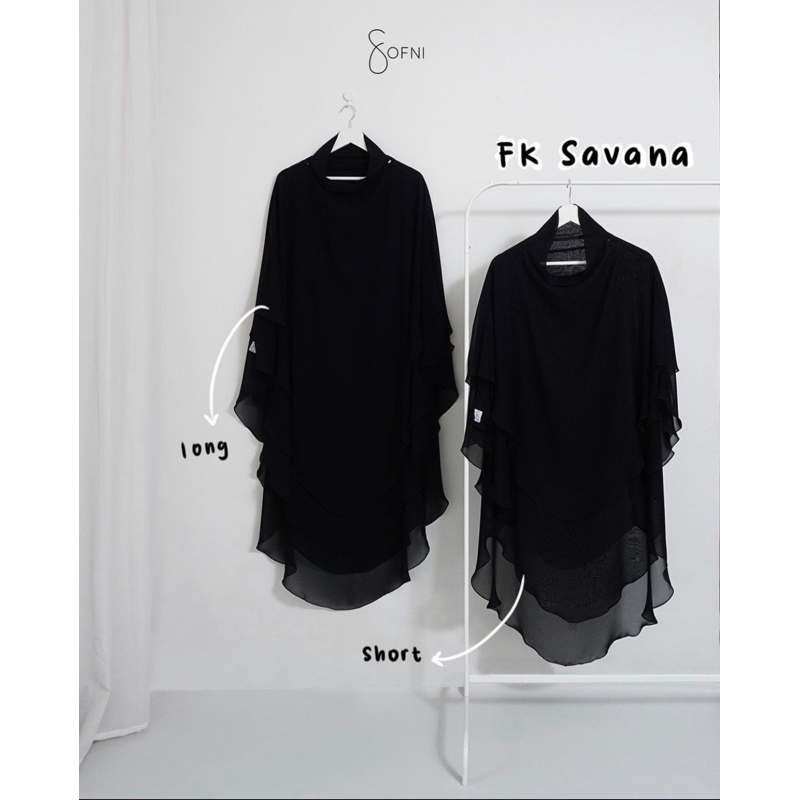 Fk Savana Long Black Double Layer Bysofni