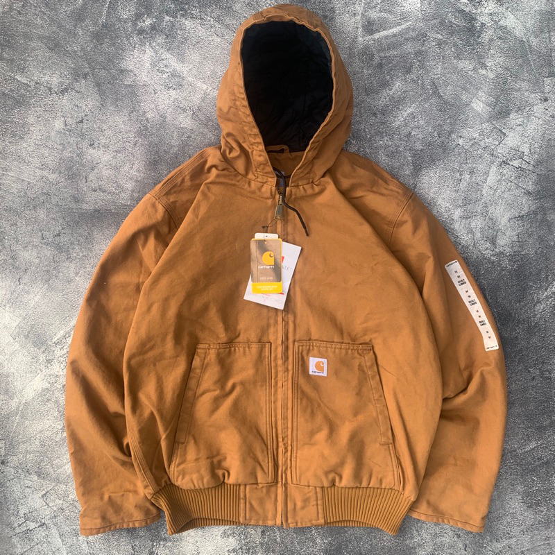 CARHARRT DUCK ACTIVE JACKET J130 BROWN BRAND NEW