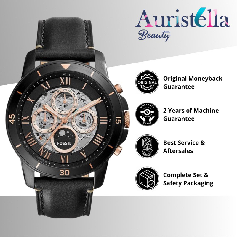 (ORIGINAL - BERGARANSI) JAM TANGAN FOSSIL GRANT SPORT ME3138 ORIGINAL - JAM TANGAN PRIA - HITAM - TA
