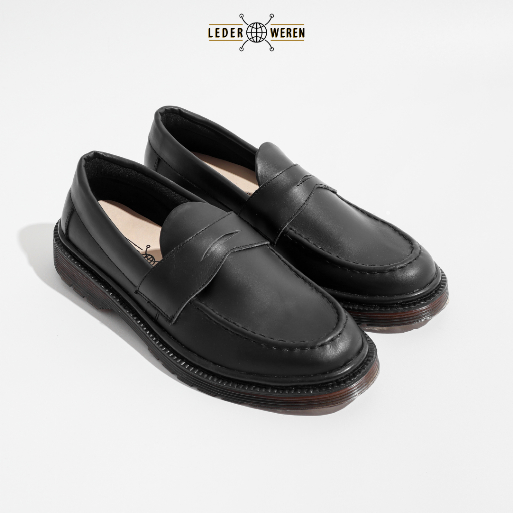 	 Lederweren - Leder Loafers 3 - Sepatu Penny Loafer Pria	