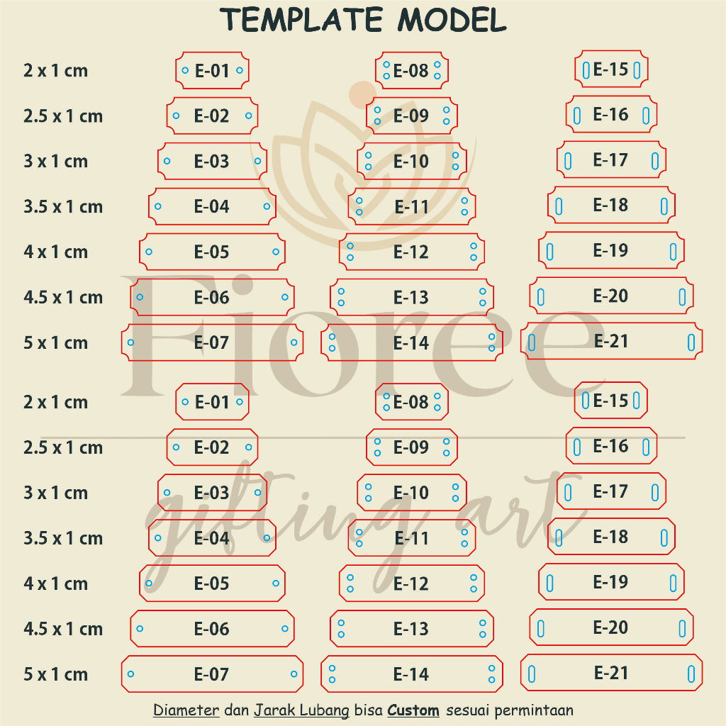 COD | Label Hijab Akrilik | Label Hijab Branding | Custom Cutting Label | Fioree gift