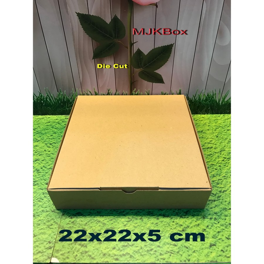 

KARDUS/KARTON/BOX UK.22X22X5 CM..........MODEL KARDUS PIZZA
