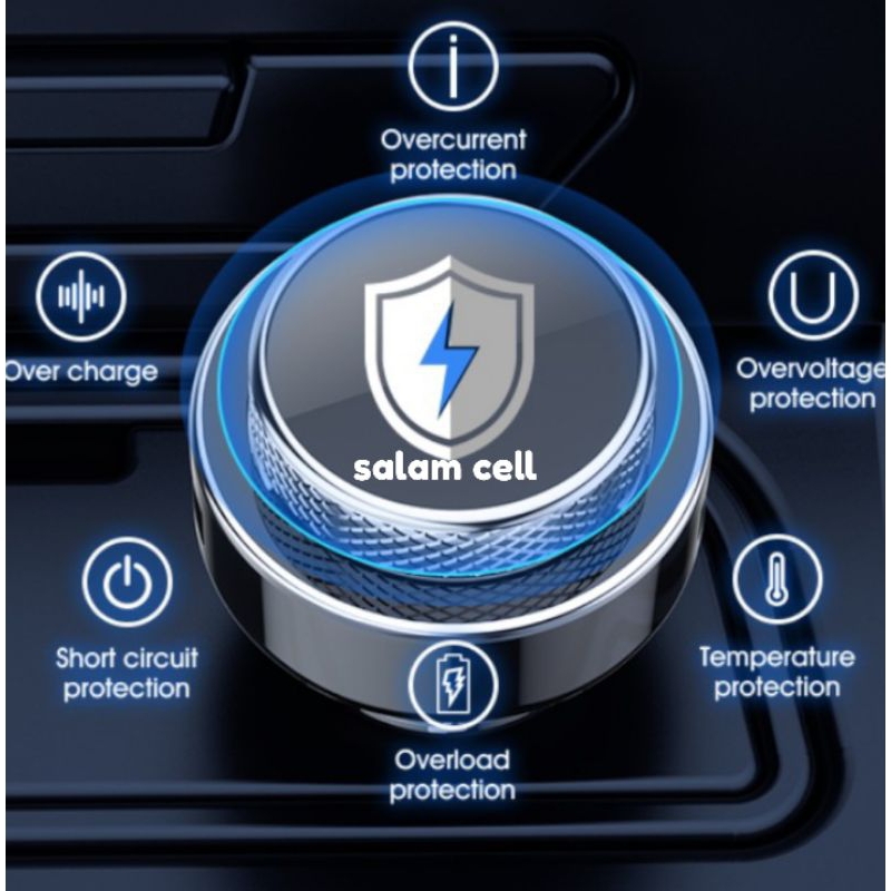 Acome ACC04 Car Charger Bluetooth 5.0 Dual Port Fast Charging 18W Garansi Resmi 1 tahun