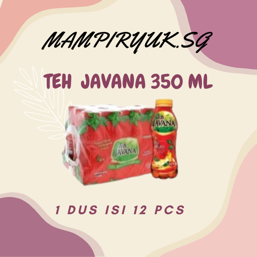 

[ DUS/KARTON] MINUMAN TEH JAVANA BOTOL 350ML 1 DUS ISI 12 PCS